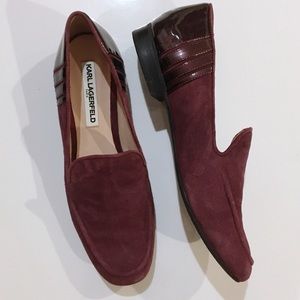 Karl Lagerfeld Sz 8.5 Suede Loafers